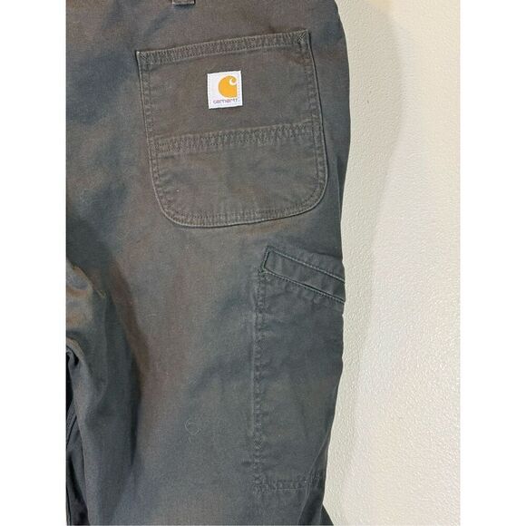 Carhartt Rugged Flex Relaxed Fit "Gravel" Canvas Work Pants 44 x 32 Men's - Picture 6 of 15